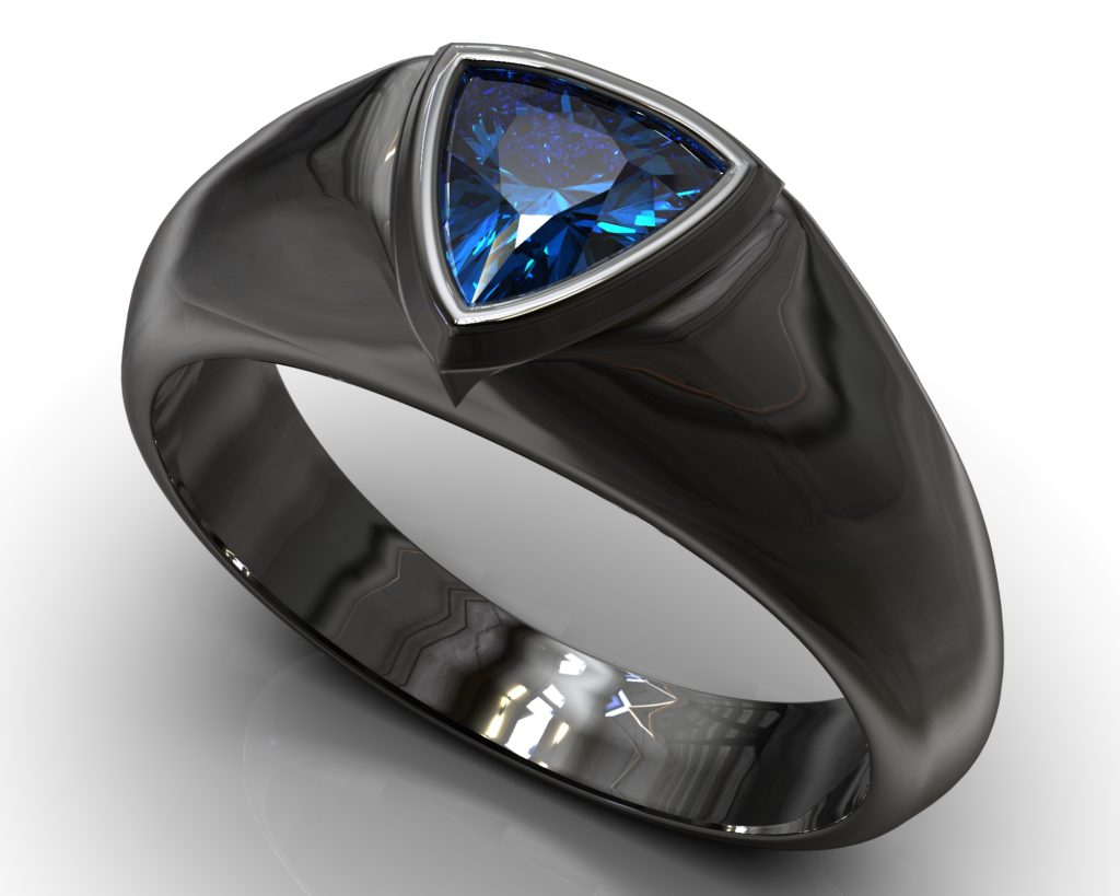 Black Gold Pushkin Ring