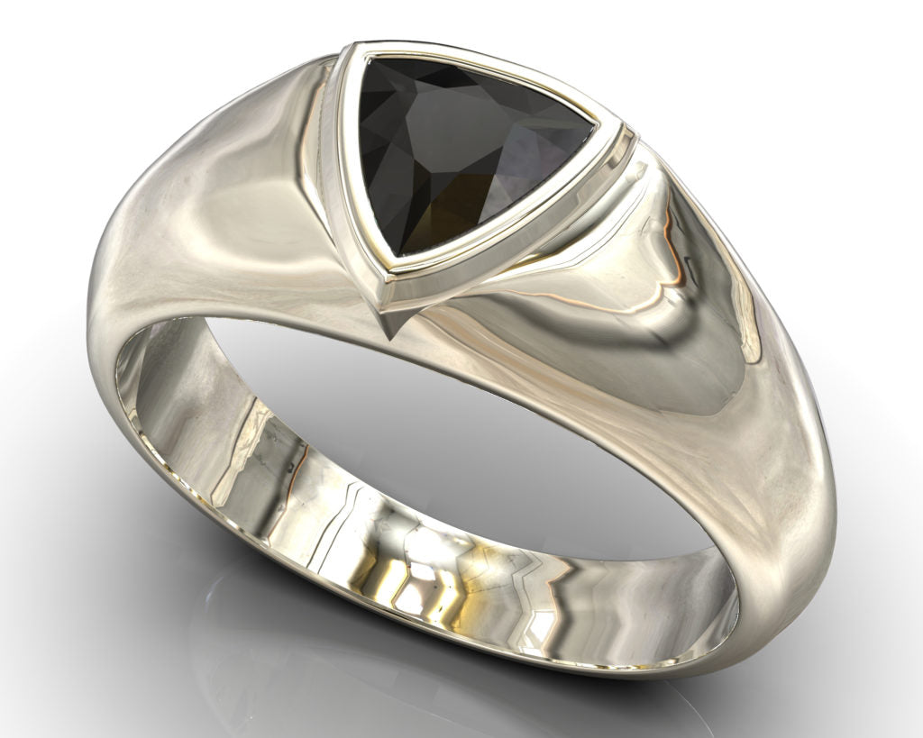 White Gold Pushkin Ring