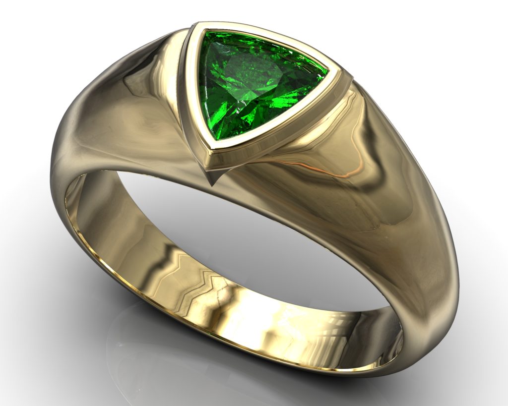 Yellow Gold Pushkin Ring