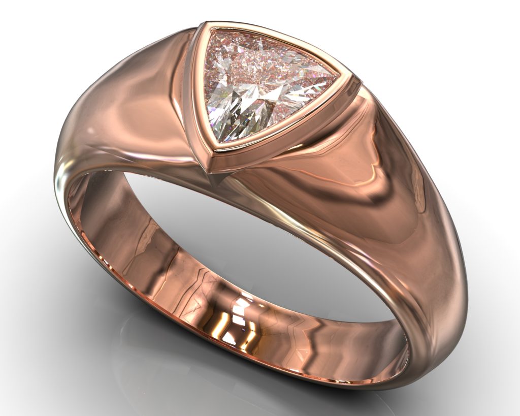 Rose Gold Pushkin Ring