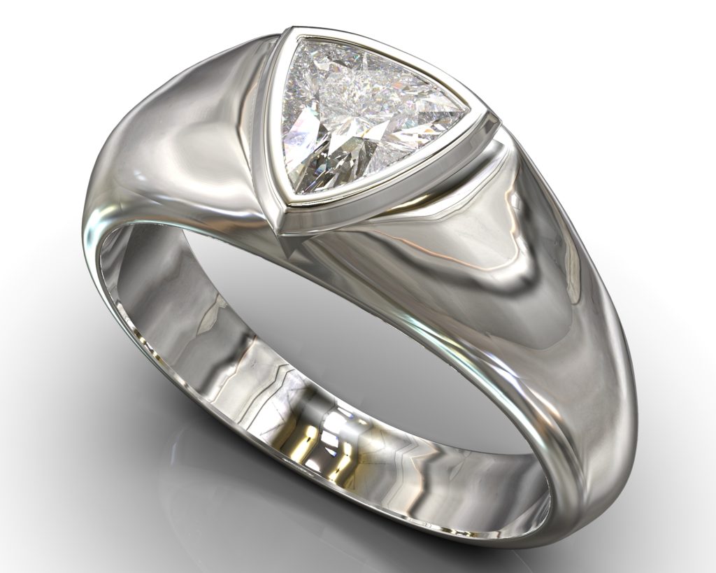 Platinum Pushkin Ring
