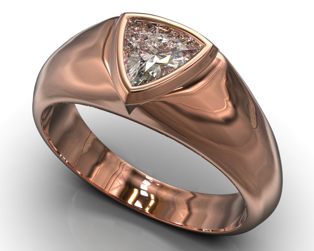 Rose Gold Pushkin Ring