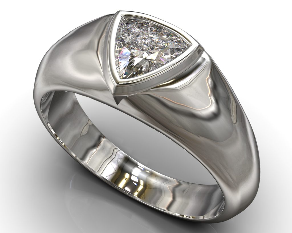 Platinum Pushkin Ring