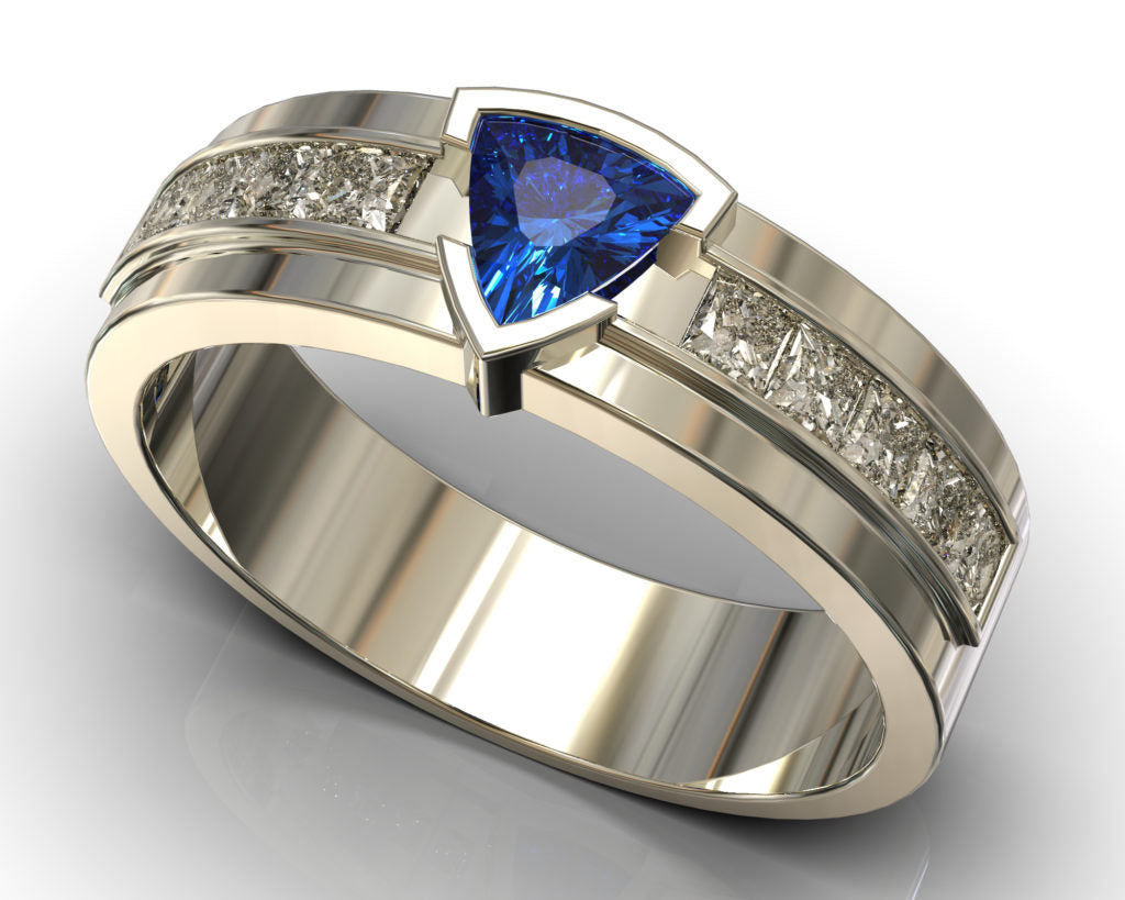 White Gold Solomon Ring