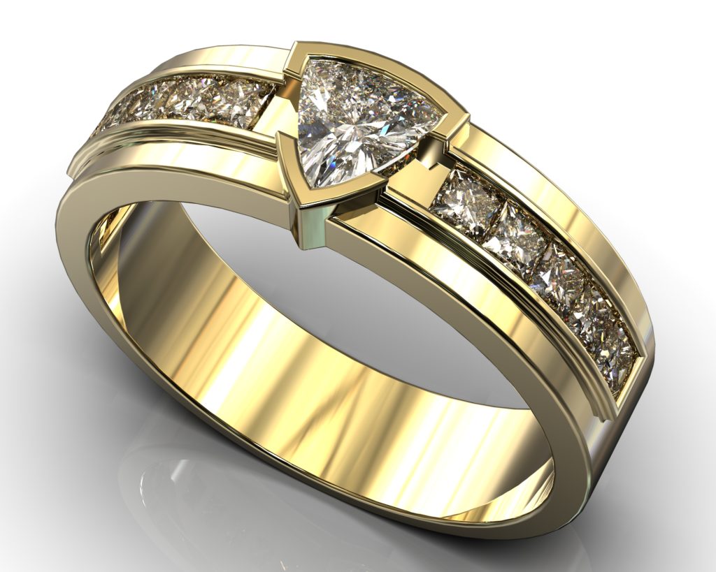 Yellow Gold Solomon Ring
