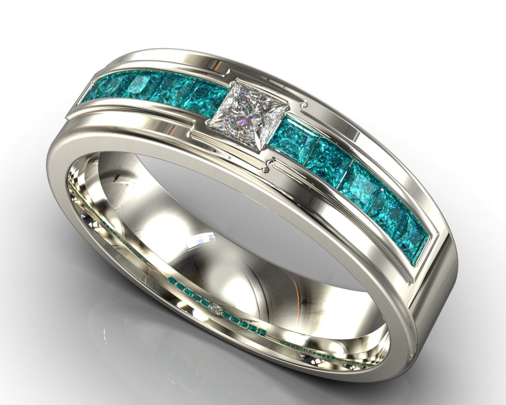White Gold Rousseau Ring