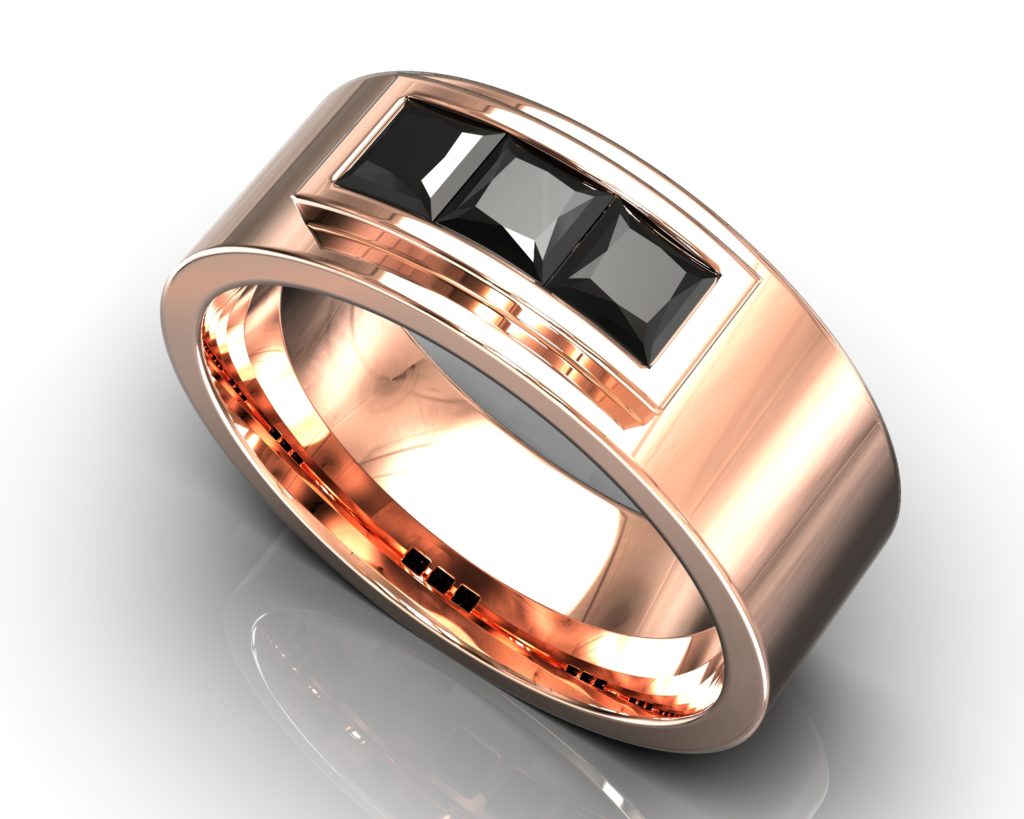 Rose Gold Baudelaire Ring