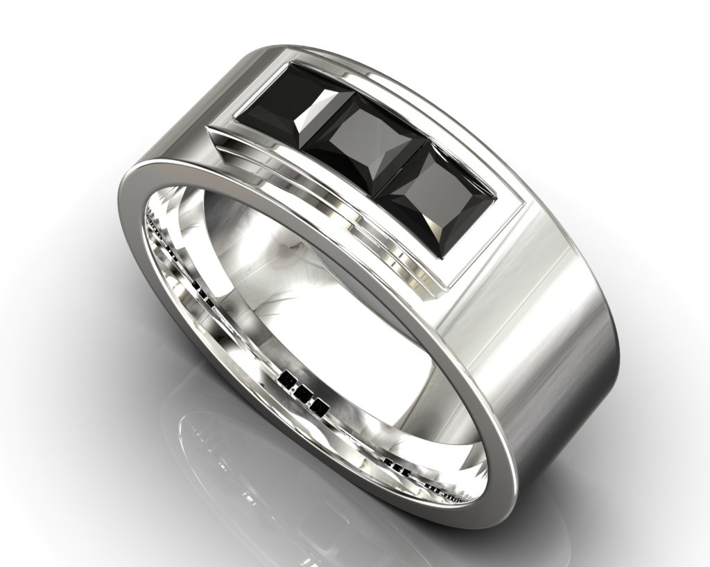 Platinum Baudelaire Ring