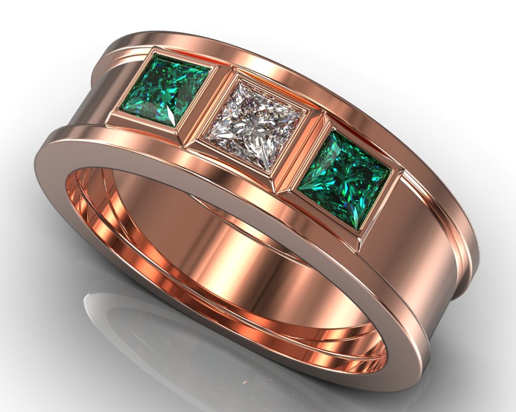 Rose Gold Edward Ring