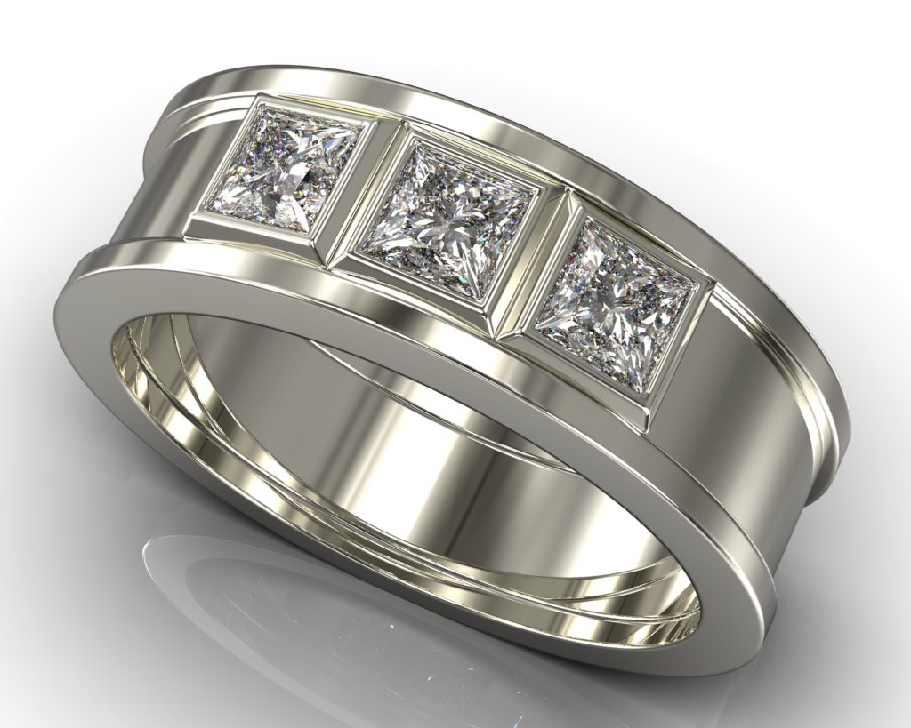 White Gold Edward Ring