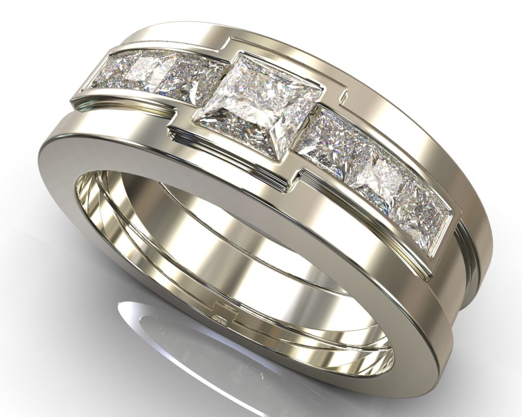 White Gold Charlemagne Ring