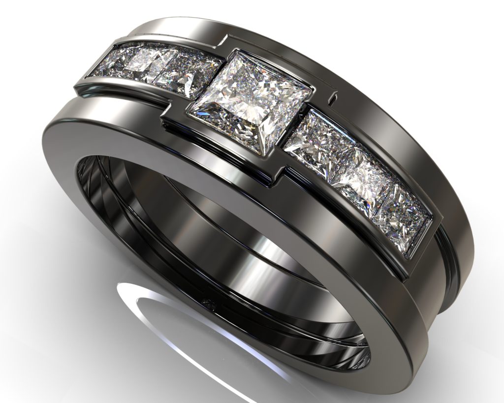 Black Gold Charlemagne Ring