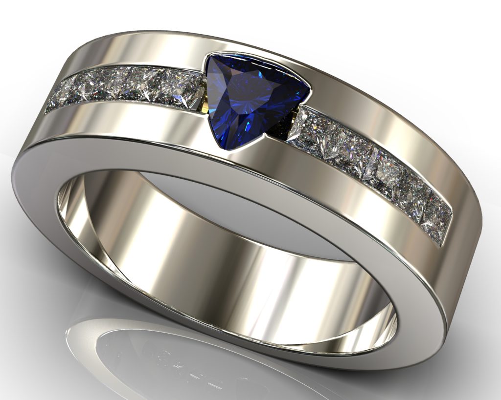 White Gold Pasteur Ring