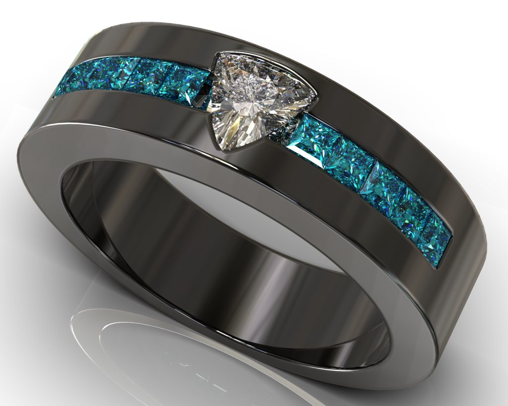 Black Gold Pasteur Ring
