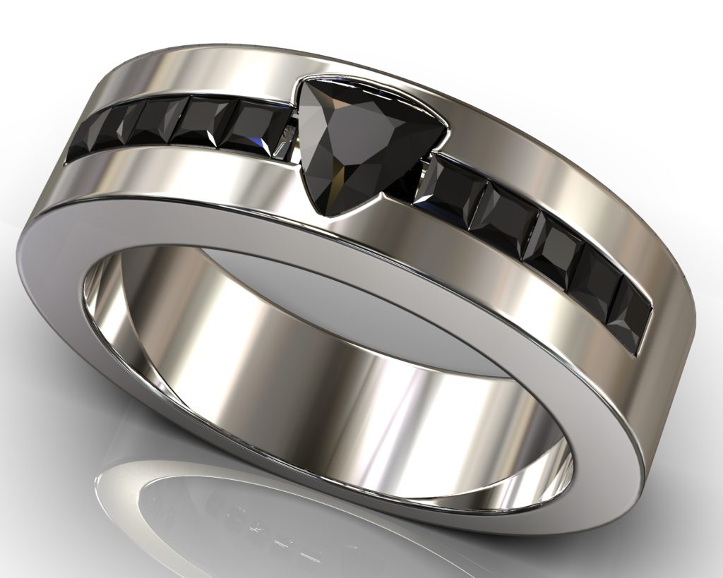 White Gold Pasteur Ring