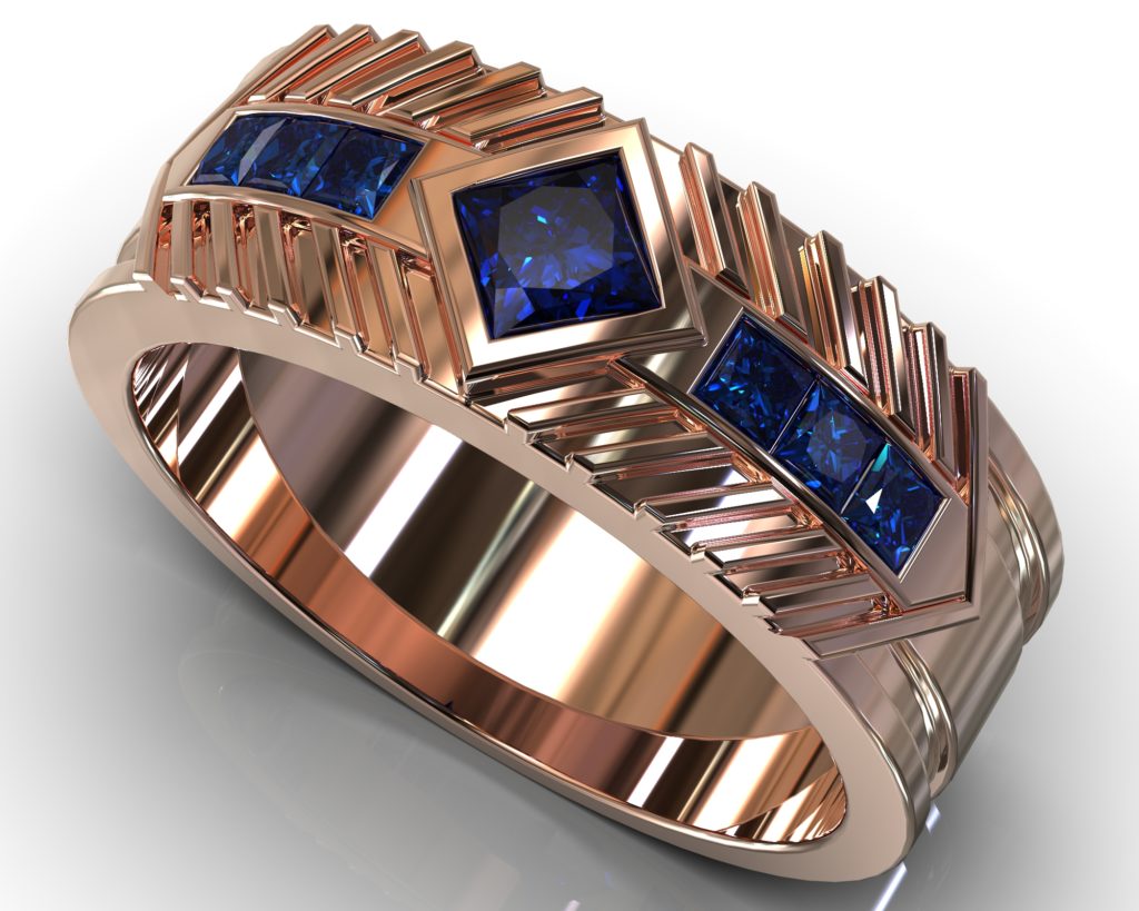 Rose Gold Waldo Ring