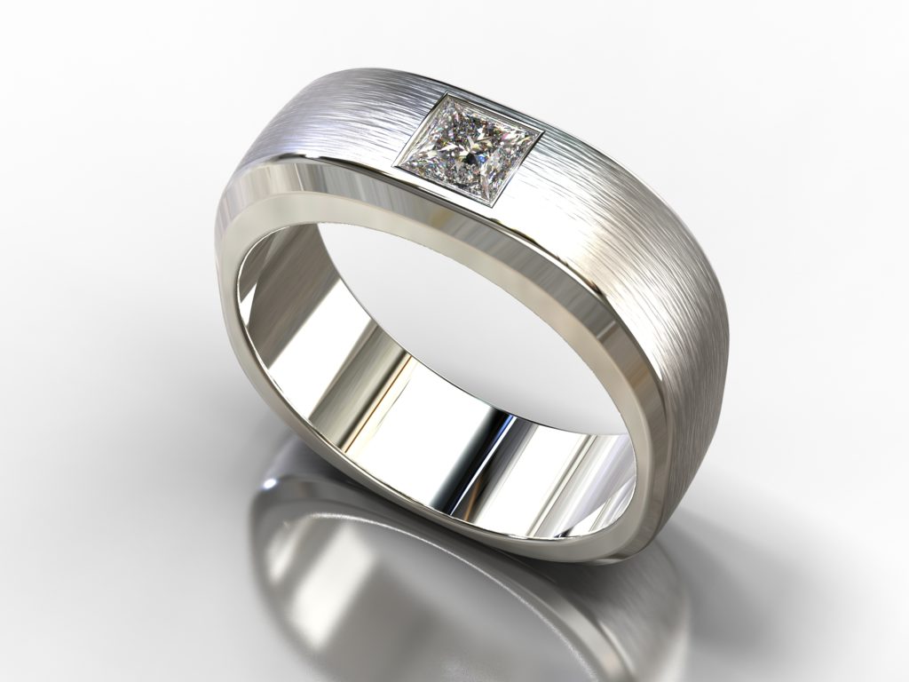White Gold Edward Ring