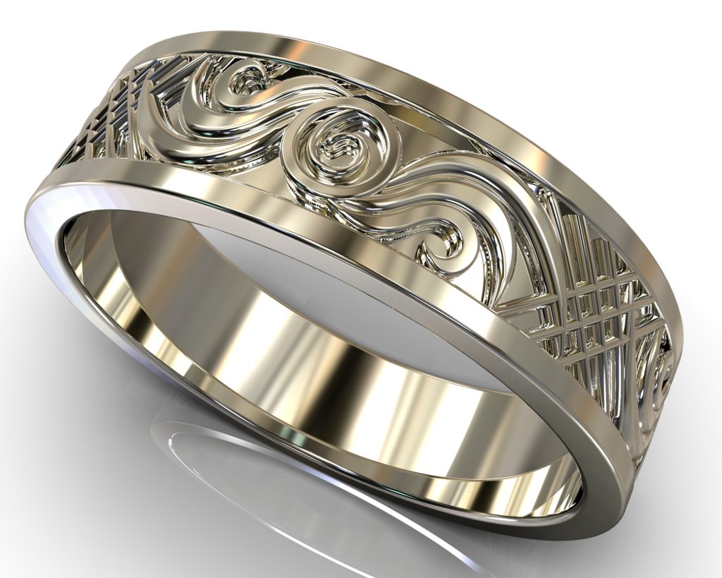 White Gold Michelangelo Ring