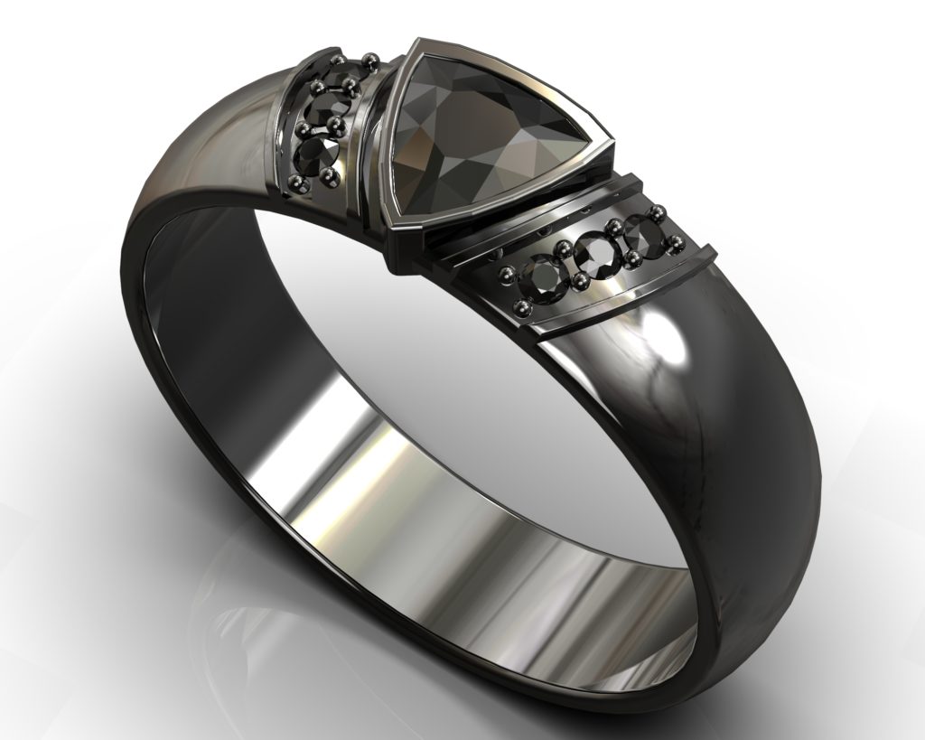 Black Gold Oscar Ring