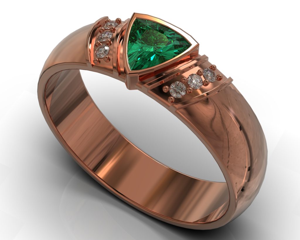 Rose Gold Oscar Ring