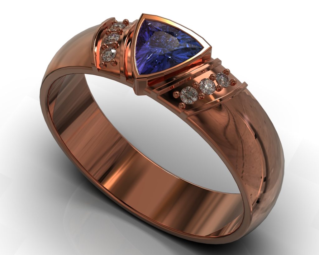 Rose Gold Oscar Ring
