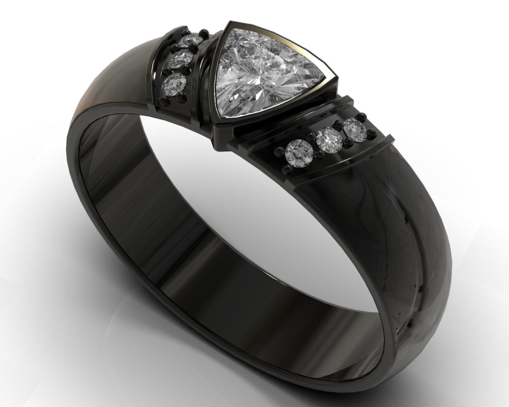 Black Gold Oscar Ring