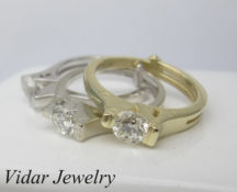 Diamond Handcuff Engagement Ring