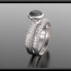 Black Diamond Wedding Ring Set For Women