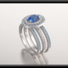 sapphire Wedding Ring Set