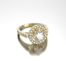 1 Carat Diamond Gold Engagement Ring