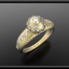 Yellow Gold Diamond Engamenet Ring