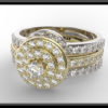 Gold Diamond Wedding Ring Set