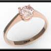 Pink Morganite Rose Gold Engagement Ring