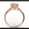 Rose Gold Moissanite Engagement Ring