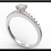 Diamond Wave Engagement Ring