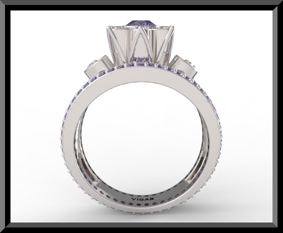 Vidar Jewelry – Unique Custom Engagement And Wedding Rings Blue ...