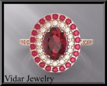 Ruby And Diamond Engagement Ring