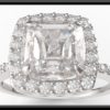 Halo Diamond Engagement Ring With Pave Setting