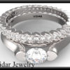 Tension Set Diamond Wedding Ring