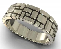 3D Silver Band