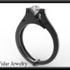 Diamond Handcuff Engagmenet Ring