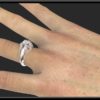 White Gold Topaz Engagement Ring