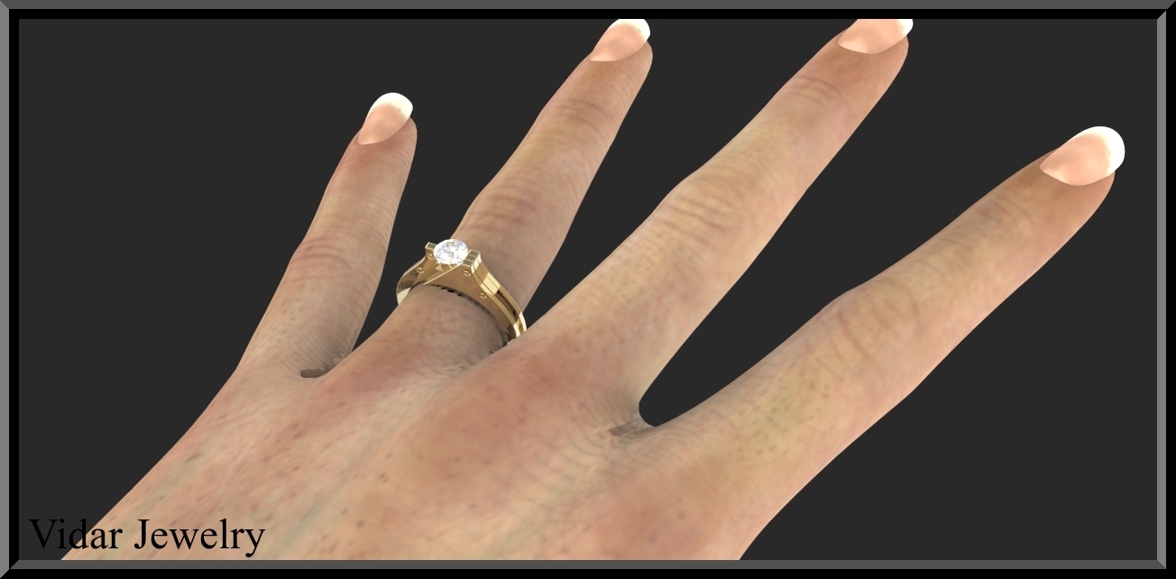 Handcuff Engagmenet Ring | Vidar Jewelry - Unique Custom Engagement And ...