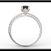 Black And White Diamond Engagement Ring For Women