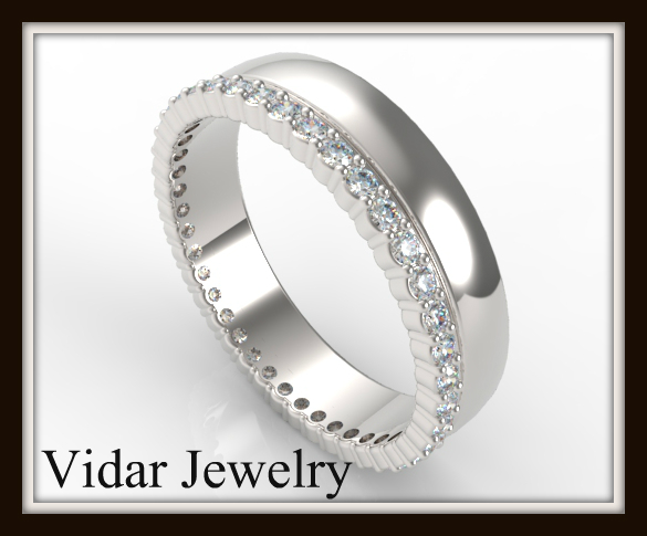 White Gold Diamond Wedding Ring For Women