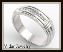Diamond Gold Wedding Rings For Men