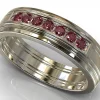 Ruby White Gold Band