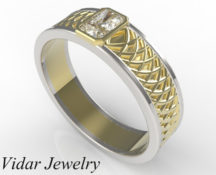 Radiant Cut Diamond Wedding Ring
