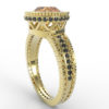 Custom Yellow Topaz Engagement Ring