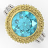 Custom Aquamarine Engagement Ring